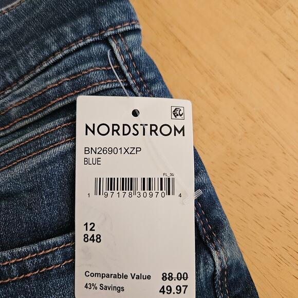 Democracy AB Tech High Waist Wide Leg Jeans Blue Sz 12 NWT - Picture 5 of 10